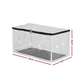 Green Fingers Mini Greenhouse 50x25x25cm PVC Cover for Mushrooms Succulents - Front View