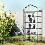 Greenfingers Greenhouse 5 Tiers Mini Green House Garden Bed Planter Box 1.9x0.7x0.5M - Close-Up Angle