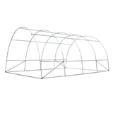 Green Fingers Greenhouse 4x3x2M Walk in Green House Tunnel Plant Garden Shed Dome - Side View