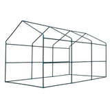 Green Fingers Greenhouse 3.5x2x2M Walk in Green House Tunnel Plant Garden Shed - Front View