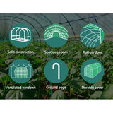 Greenfingers Greenhouse Garden Shed Green House 3X2X2M Greenhouses Storage Lawn - 45-Degree Angle