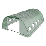 Green Fingers Greenhouse 6x4x2M Walk in Green House Tunnel Plant Garden Shed Dome - Side View