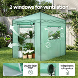 Green Fingers Greenhouse 180x240x240cm Steel Frame PE Cover Outdoor Shelter - Extra Image