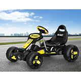 Rigo Kids Pedal Go Kart Ride On Toys Racing Car Plastic Tyre Black - 45-Degree Angle
