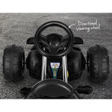 Rigo Kids Pedal Go Kart Ride On Toys Racing Car Plastic Tyre Black - Rear View