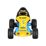 Rigo Kids Pedal Go Kart Ride On Toys Racing Car Plastic Tyre Blue - Side View