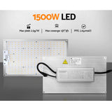 Green Fingers Max 1500W Grow Light LED Full Spectrum Indoor Plant All Stage Growth - Rear View