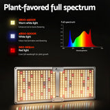 Green Fingers Max 2200W Grow Light LED Full Spectrum Indoor Plant All Stage Growth - Side View
