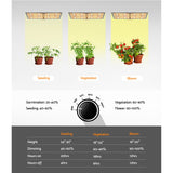 Green Fingers Max 2200W Grow Light LED Full Spectrum Indoor Plant All Stage Growth - 45-Degree Angle