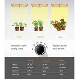 Green Fingers Max 3000W Grow Light LED Full Spectrum Indoor Plant All Stage Growth - 45-Degree Angle