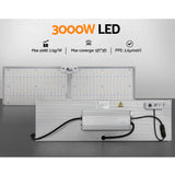 Green Fingers Max 3000W Grow Light LED Full Spectrum Indoor Plant All Stage Growth - Rear View