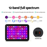 Green Fingers 600W Grow Light LED Full Spectrum Indoor Plant All Stage Growth - 45-Degree Angle