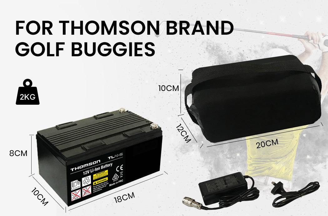 THOMSON 12V 24Ah Lithium Battery for Thomson Electric Golf Buggy