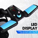 THOMSON Golf Buggy Electric Trolley Automatic Motorised Foldable Cart LED Black - Top-Down View