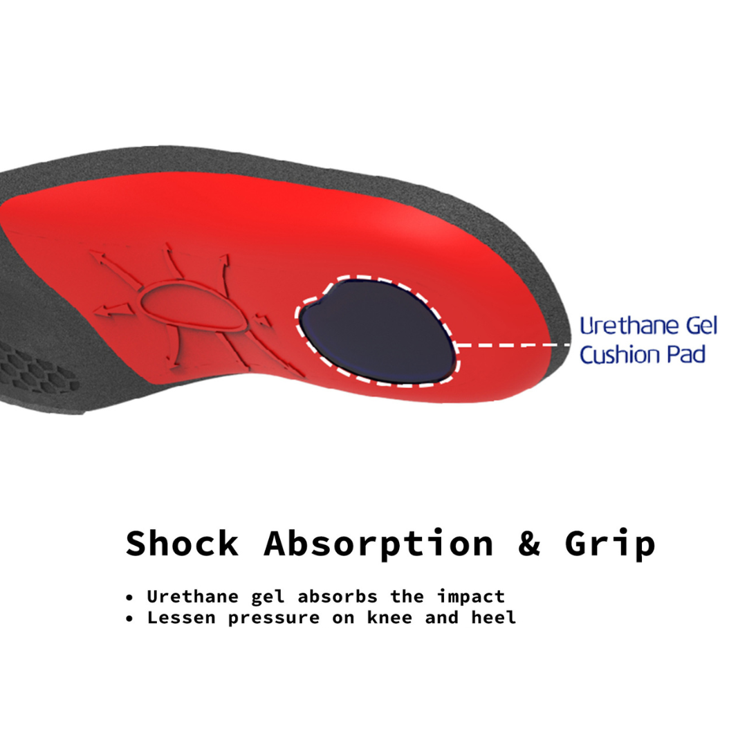 2X Pair Full Whole Shoe Insoles Arch Support Large