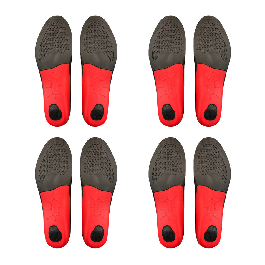4X Pair Full Whole Shoe Insoles Arch Support Medium
