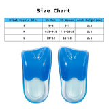Half Shoe Insoles Arch Support Gel 3-Size Combo