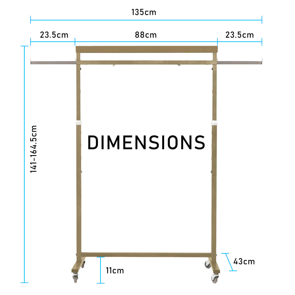 Multi-Function Clothes Rack - GOLD