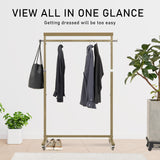 Multi-Function Clothes Rack - GOLD - 45-Degree Angle