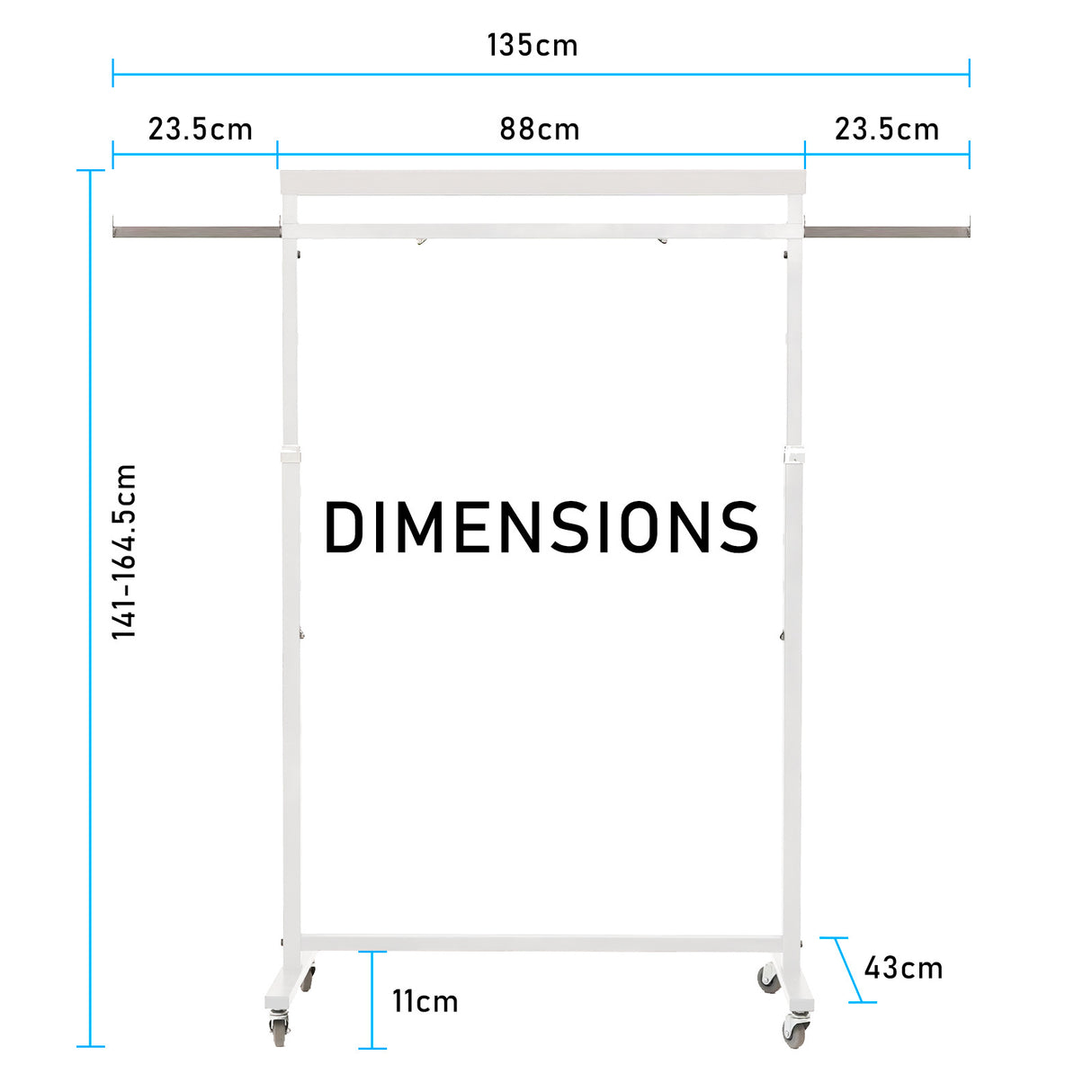 Multi-Function Clothes Rack - WHITE