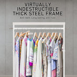 Multi-Function Clothes Rack - WHITE - Top-Down View