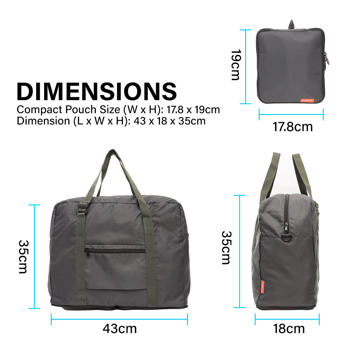 Shopper Bag KO-BOSTON - KHAKI