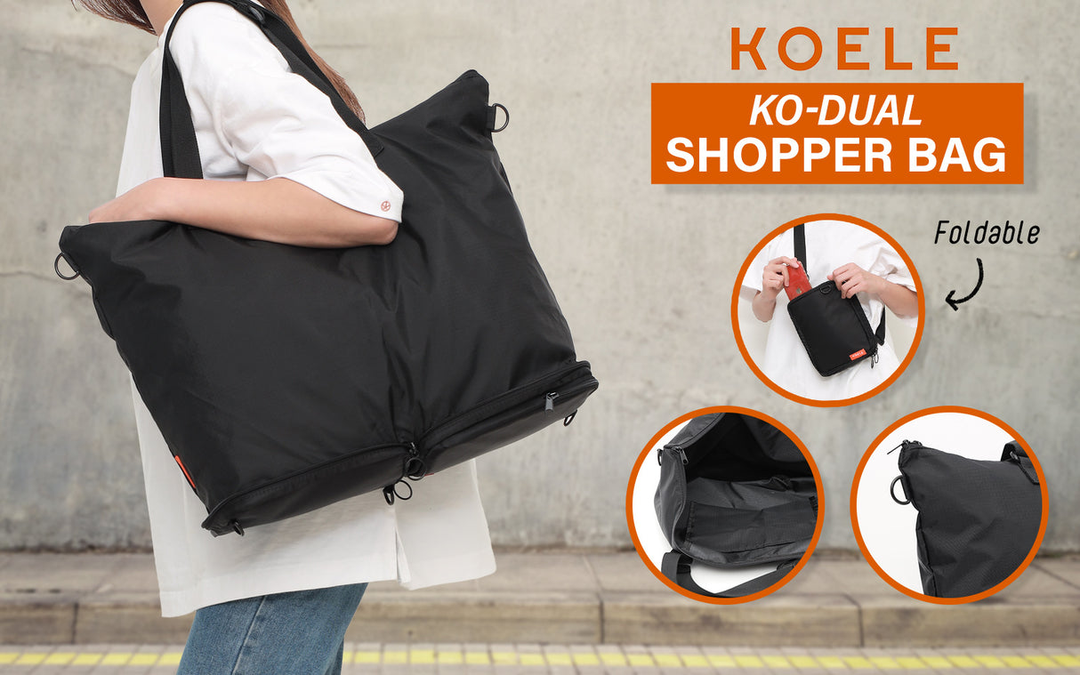 Shopper Bag KO-DUAL - BLACK