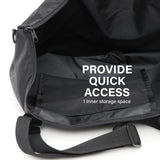 Shopper Bag KO-DUAL - BLACK - 45-Degree Angle