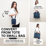 Shopper Bag KO-DUAL - NAVY - Top-Down View