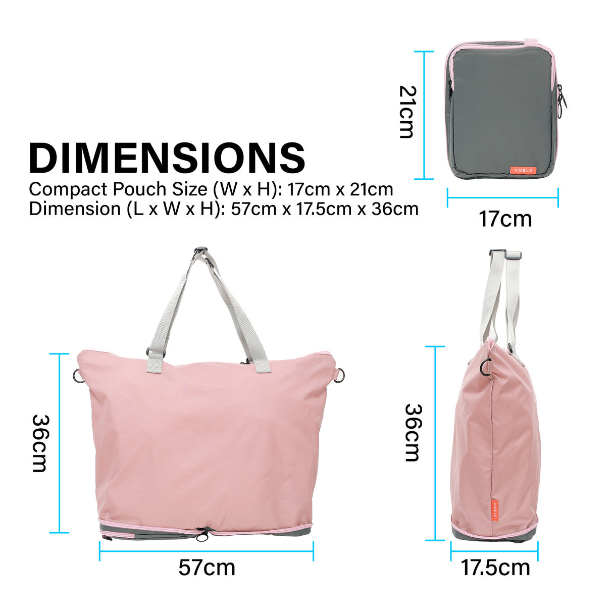 Shopper Bag KO-DUAL - PINK