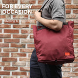 Shopper Bag KO-SHOULDER - WINE - Side View