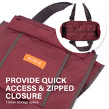 Shopper Bag KO-SHOULDER - WINE - 45-Degree Angle