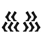 10X Large 3D Seamless Crew Socks - BLACK