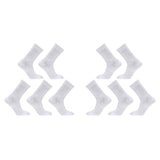 10X Large 3D Seamless Crew Socks - WHITE