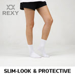 10X Large 3D Seamless Crew Socks - WHITE