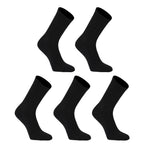 5X Large 3D Seamless Crew Socks - BLACK