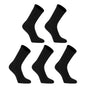 5X Large 3D Seamless Crew Socks - BLACK