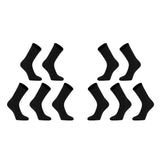 10X Medium 3D Seamless Crew Socks - BLACK