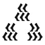 15X Medium 3D Seamless Crew Socks - BLACK