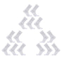 15X Medium 3D Seamless Crew Socks - WHITE