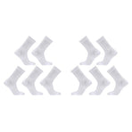 10X Small 3D Seamless Crew Socks - WHITE