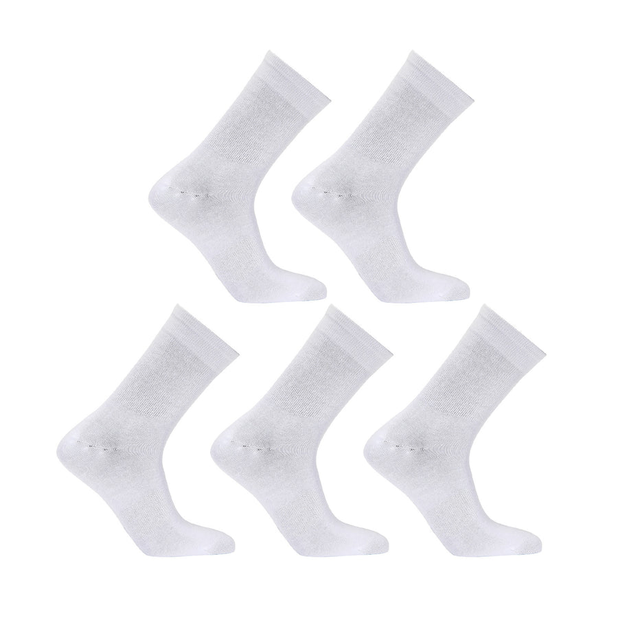 15X Small 3D Seamless Crew Socks - WHITE