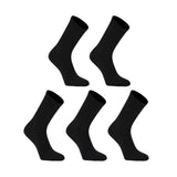 5X Small 3D Seamless Crew Socks - BLACK