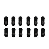 12X Large Cushion No Show Socks - BLACK