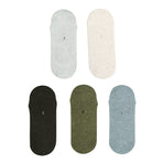 5X Large Daily No Show Socks - MULTI COLOUR