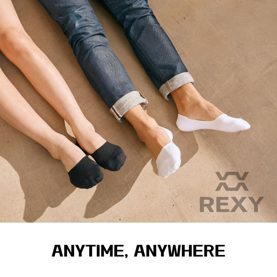 10X Medium Daily No Show Socks - MULTI COLOUR