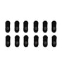 12X Medium Cushion No Show Socks - BLACK
