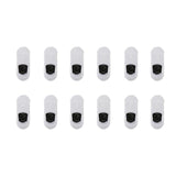 12X Medium Cushion No Show Socks - WHITE