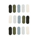 15X Medium Daily No Show Socks - MULTI COLOUR