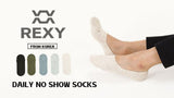 15X Medium Daily No Show Socks - MULTI COLOUR